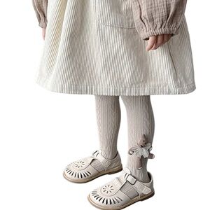 Tights for girls 4-6 years old. three color white, gray, khaki